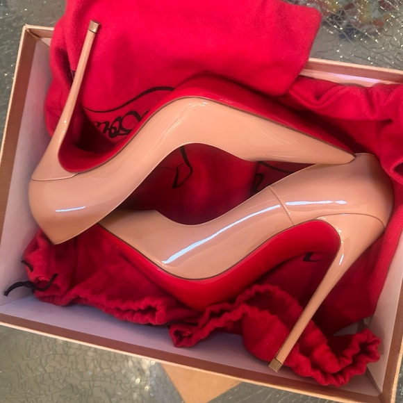 Christian Louboutin Shoes - CHRISTIAN LOUBOUTIN SO KATE 120MM RED BOTTOM NUDE PUMP
